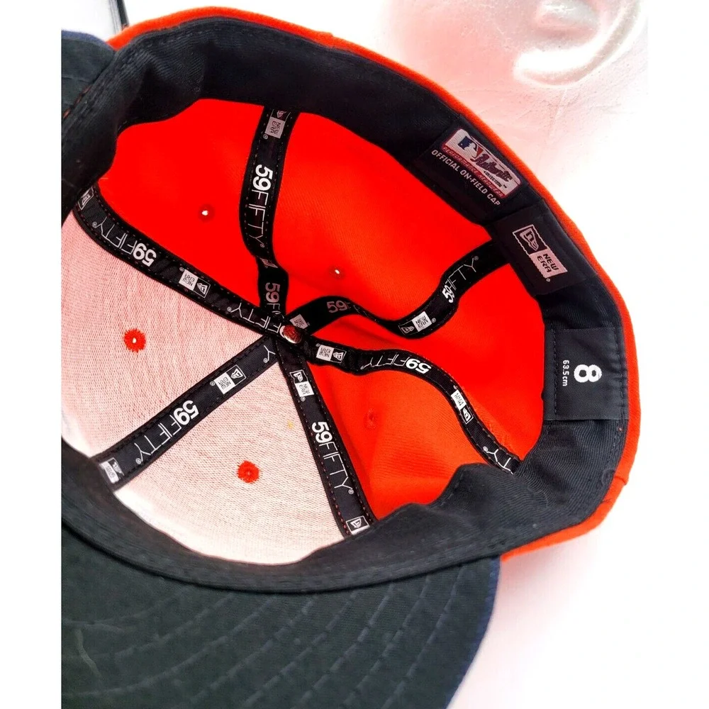 HOUSTON ASTROS HAT CAP FITTED OFFICIAL ON-FIELD NEW ERA 59FIFTY BASEBALL MENS 8‎
